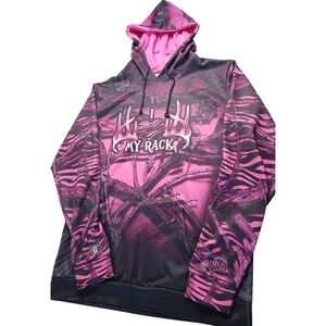 Backwoods DIVA Hunting Hoodie Pink I Love My Rack Size XXXL Comfy‎ Baggy #416C